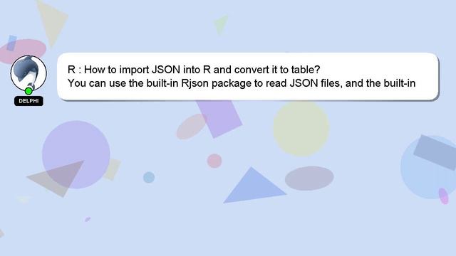 R : How to import JSON into R and convert it to table? смотреть онлайн