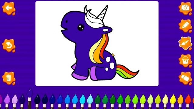 UNICORN COLORING BOOK EDUCATIONAL GAMES FOR KIDS OF ALL AGES смотреть онлайн