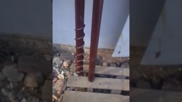 Многовитковая винтовая свая 57 мм , для забора смотреть онлайн