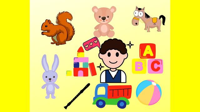 "Игрушки". Упражнение " Какой?", "Какая?", "Какое?", "Какие?". смотреть онлайн