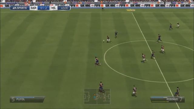 Fifa 14 is so realistic - Fifa 14 Gameplay FC Barcelona VS AC Milan Commentary XBOX 360/PC/PS3 смотреть онлайн