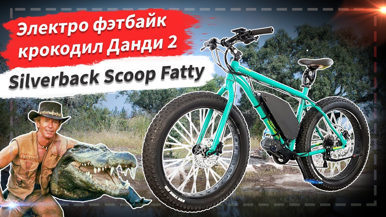 🔋 Электро фэтбайк крокодил Данди 2 | Silverback Scoop Fatty