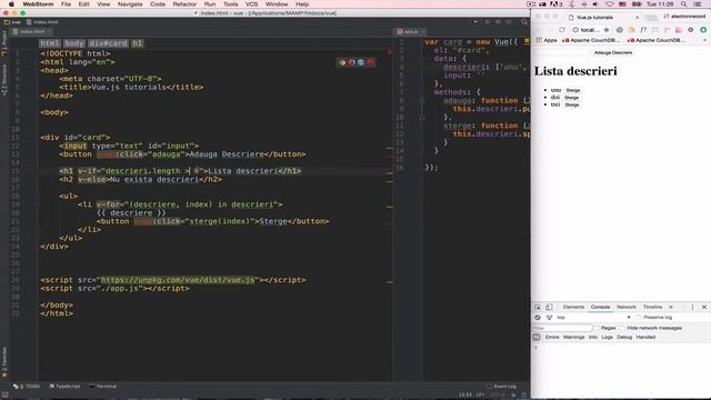 Tutorial 08 vue.js - v-if / v-else - limba romana смотреть онлайн