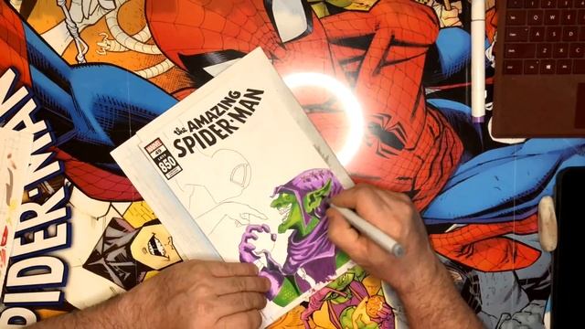 Amazing Spider-Man 850. Spider-Man Green Goblin Sketch смотреть онлайн