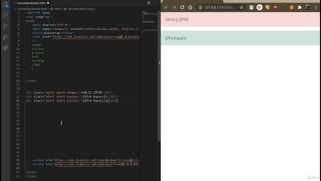 Bootstrap Kursu "Renkler, Butonlar, Alert, ve d-Flex Column" - Bölüm 7 смотреть онлайн