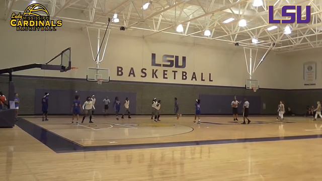 2017 Nikki Caldwell LSU Team Camp: Mississippi Lady Cardinals AAU Team vs (MS) Gulfport HS смотреть онлайн