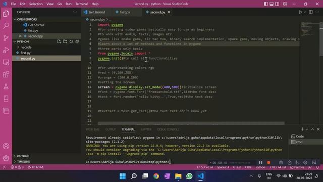 How to Install PyGame on Windows 11 смотреть онлайн