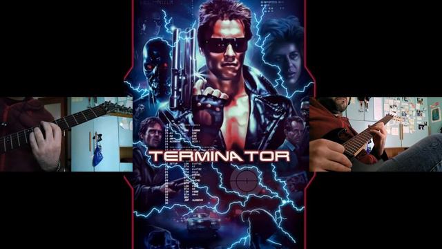 Terminator Main Theme's Guitar Cover (backing track performed by Hugo) смотреть онлайн