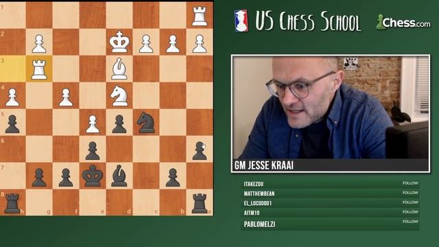 GM Jesse Kraai: The Three Layers of the Endgame in a Practical Example | U.S. Chess School 2.25.202 смотреть онлайн