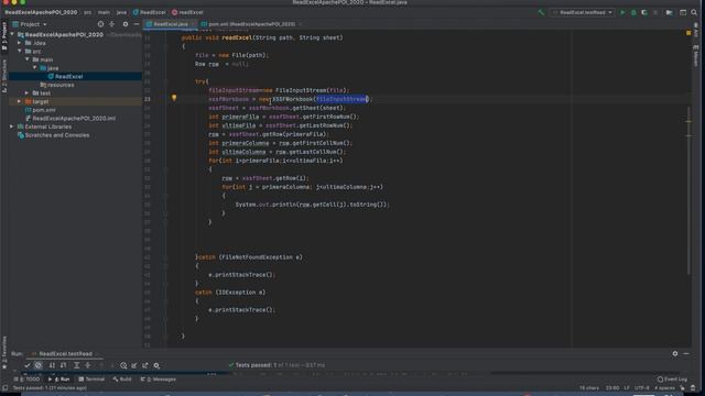 How to read EXCEL FILE Using APACHE POI with JAVA. смотреть онлайн