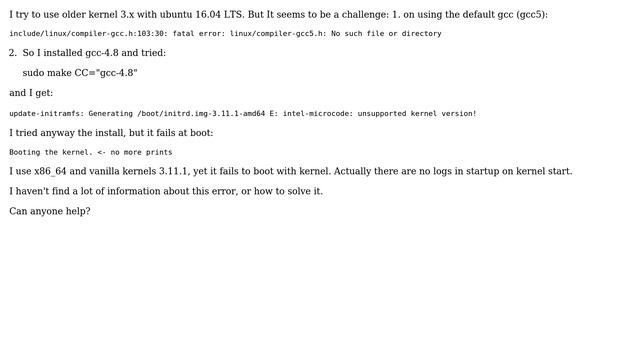 Ubuntu: Downgrade of kernel fails смотреть онлайн