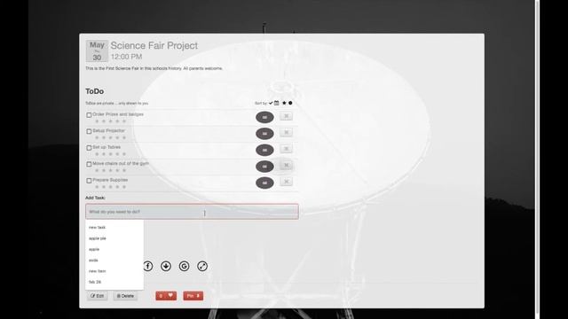 Make an online html calendar with events and checkable tasks смотреть онлайн