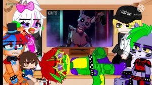 FNAF SB reacts to Hello Again || FNAF SECURITY BREACH || Gacha || ?