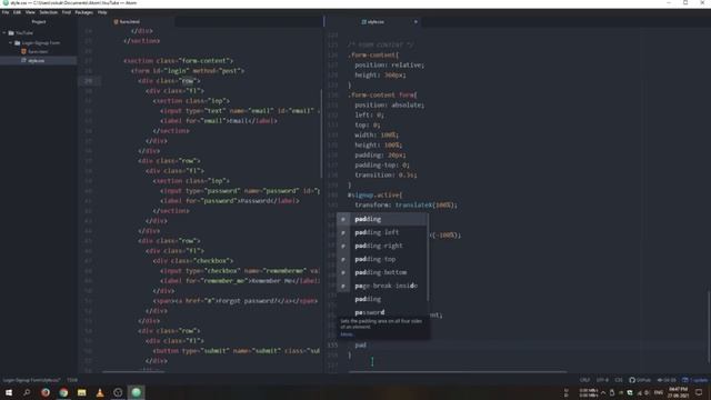 Animated Login & Signup Form using HTML, CSS and JavaScript | How to create a Login and Signup Form смотреть онлайн