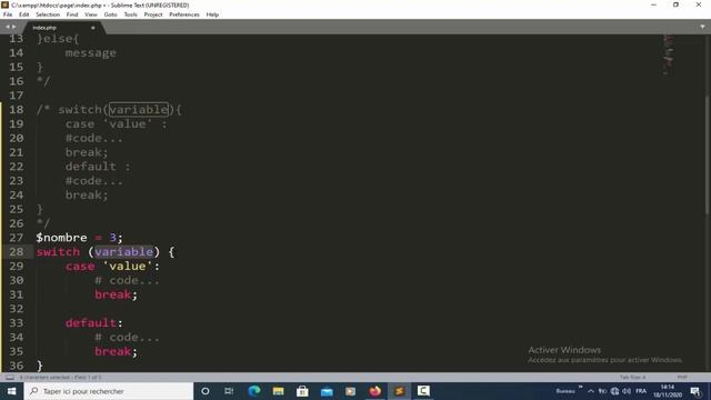 بالدارجة المغربية php darija-les bases : L'instruction switch : 14 смотреть онлайн