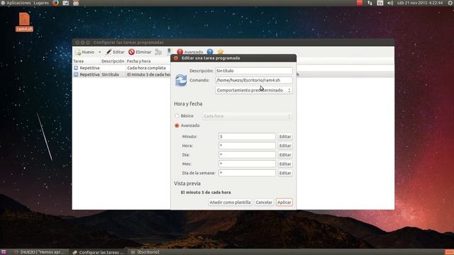 Manipular crontab -e GRÁFICAMENTE en Ubuntu смотреть онлайн