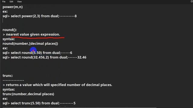 Numerical functions in oracle sql | mod, floor, ceil, abs , power ,trunc function in sql смотреть онлайн