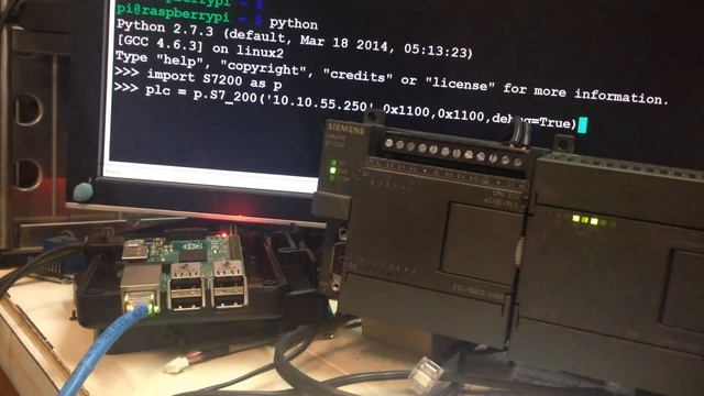 Raspberry Pi Communicating with S7-200 snap7 python смотреть онлайн
