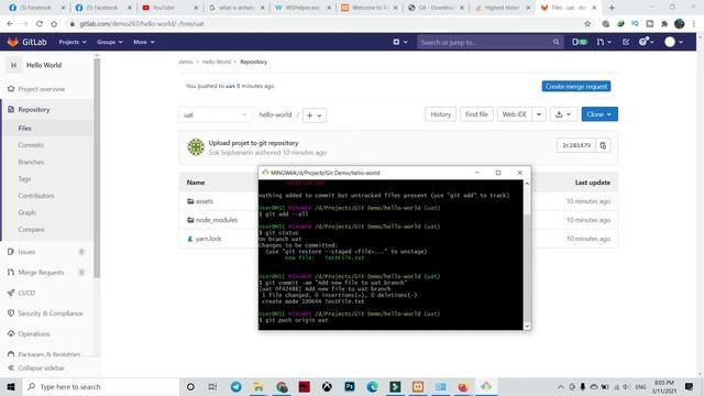 Git add all files || How to Upload Project to Gitlab смотреть онлайн
