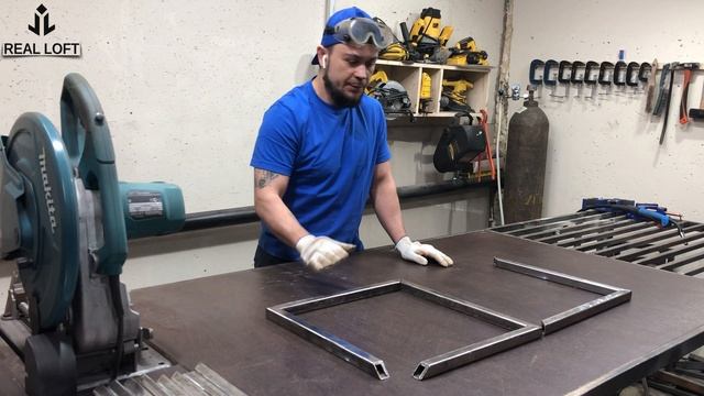 3D магия из профильной трубы. Необычное журнальное подстолье в стиле лофт. смотреть онлайн