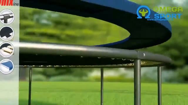 Обзор на Батут Unix Line 6ft, 8ft, 10ft, 12ft, 14ft Outside Blue. смотреть онлайн