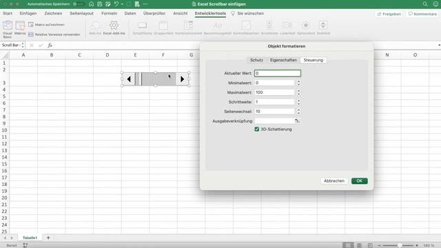 Excel Scrollbar einfügen смотреть онлайн