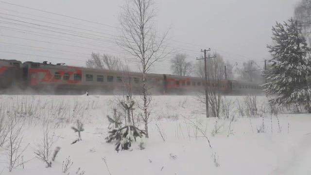 электровоз эп1м 395 с поездом 397 Киров Казань смотреть онлайн