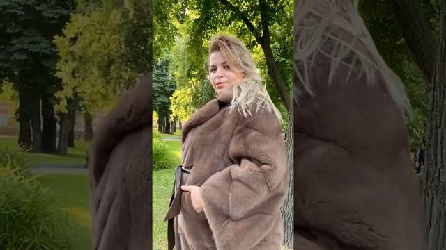 Шуба норковая, мех канадский, английский воротник, цвет соболиный ❣длина 100 см. ❣размер от 46-54 смотреть онлайн