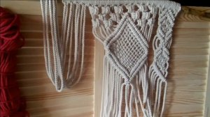 Как cвязать//rhombus macrame// макраме для начинающих//makrome// мастер класс ПАННО часть 2 ❤️❤️❤️