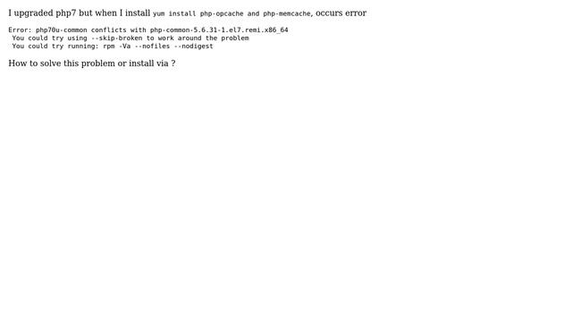 Unix & Linux: How to install Zend Opcache and Memcached on centOS 7 with PHP7? смотреть онлайн