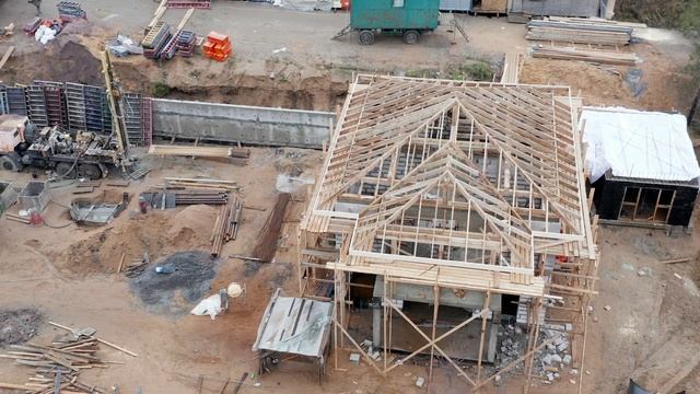 ? Газобетонный дом / Куда мы вылили 330 КУБОВ БЕТОНА / TAKE DOM смотреть онлайн