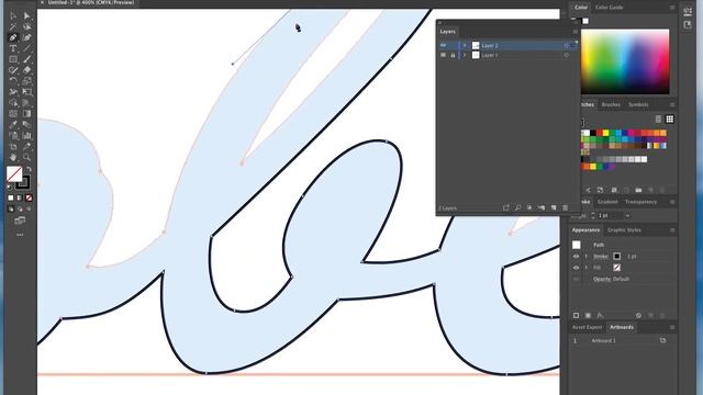 Drawing with my "3-POINT CURVES" Tutorial in Adobe Illustrator CC смотреть онлайн