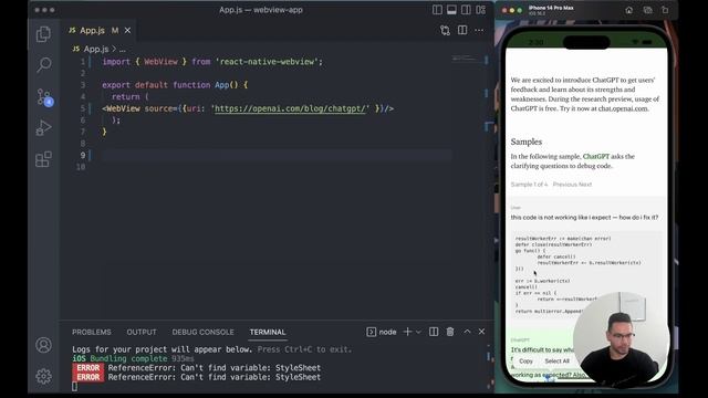 How To Render a Web View from React Native смотреть онлайн