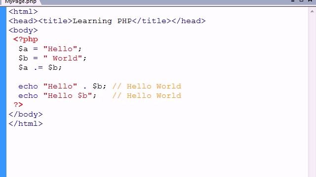 PHP Tutorial - 05 - Strings смотреть онлайн