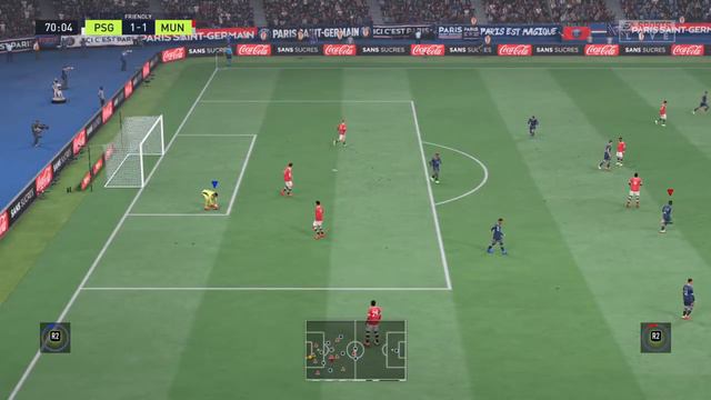 FIFA 22 || PSG VS MANCHESTER UNITED || PS4 slim Gameplay смотреть онлайн