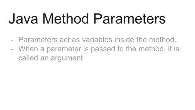 Java Methods - Java Tutorial смотреть онлайн