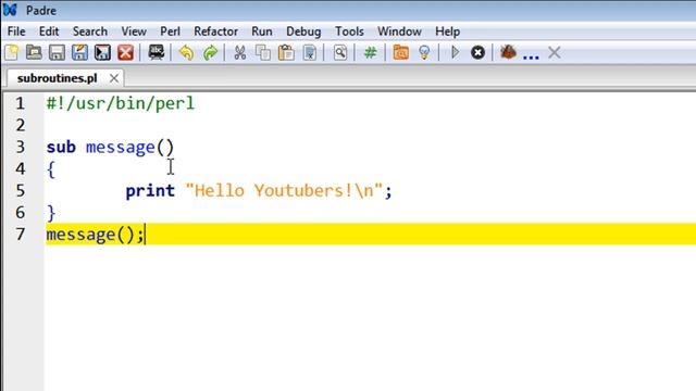 Perl Tutorial - 44: Subroutines смотреть онлайн
