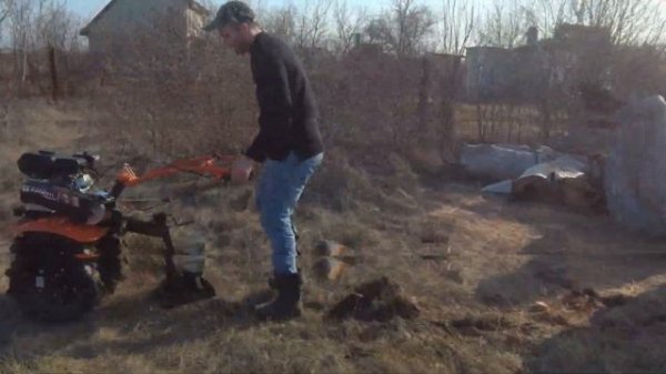 Работа новым мотоблоком Патриот Калуга М. Точить или не точить фрезы!?! Сравнение двух мотоблоков