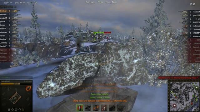 WOT: Arctic Region - M46 Patton - 7 Frags - Top Gun, Boelter's Medal