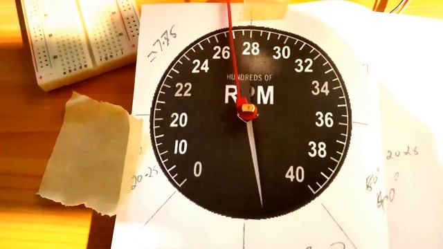 Initial Hurricane RPM Guage Prototype