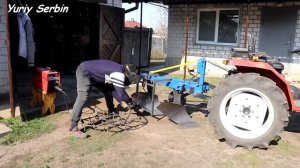 Делаю откидную БОРОНУ к двухкорпусному плугу (для весенней вспашки)