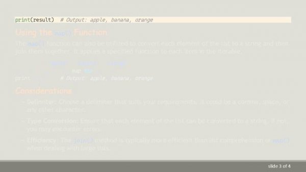 How to Convert a List Object to a String in Python