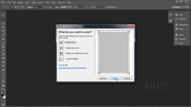 Adobe Photoshop CS6 Importing Scanner смотреть онлайн