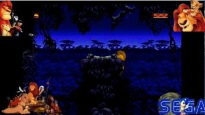 король лев  полное прохождение игры на Сега: Lion King sega genesis (mega drive)