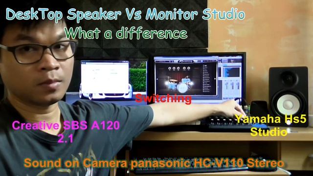 Studio Monitor Yamaha Hs5 VS Desktop Speaker Creative 2.1 смотреть онлайн