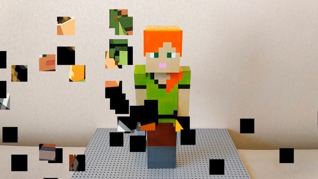 ЛЕГО САМОДЕЛКА - АЛЕКС ИЗ ИГРЫ MINECRAFT!!! смотреть онлайн
