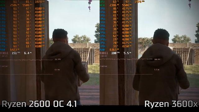 Ryzen 5 2600 OC Vs Ryzen 5 3600(x) / Тест производительности процессоров в играх