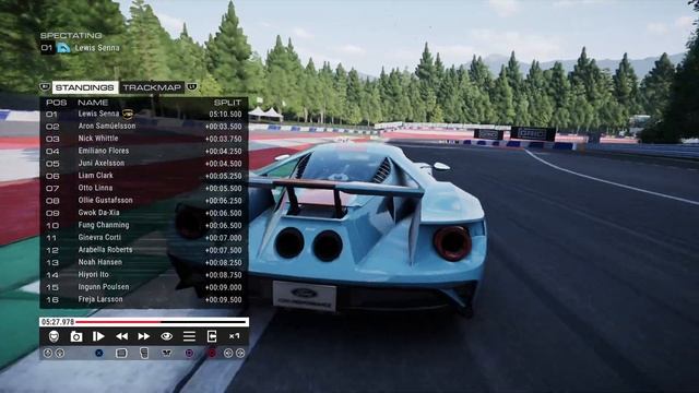 GRID | Test Race 27 | Red Bull Ring | Ford GT Heritage Edition | Broadcast смотреть онлайн