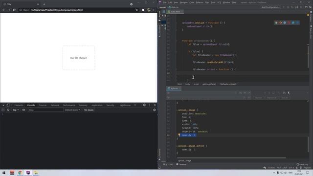 Получение изображения с выбранного файла Javascript | Урок 8 смотреть онлайн
