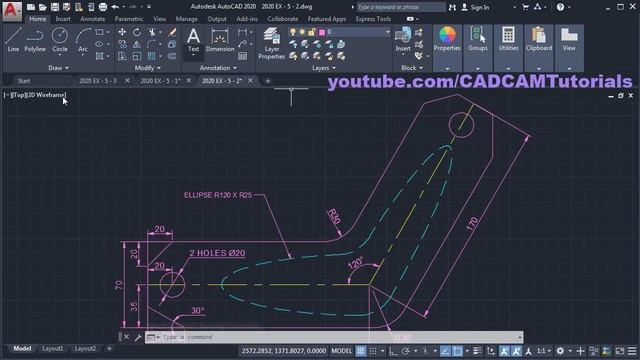AutoCAD Drawing Practice 2D Full Course in One Video смотреть онлайн